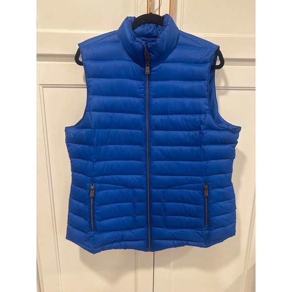Pendleton Jackets & Blazers - Pendleton Puffer Vest Full Zip Blue Down Feather Quilted Insulated Gilet XL